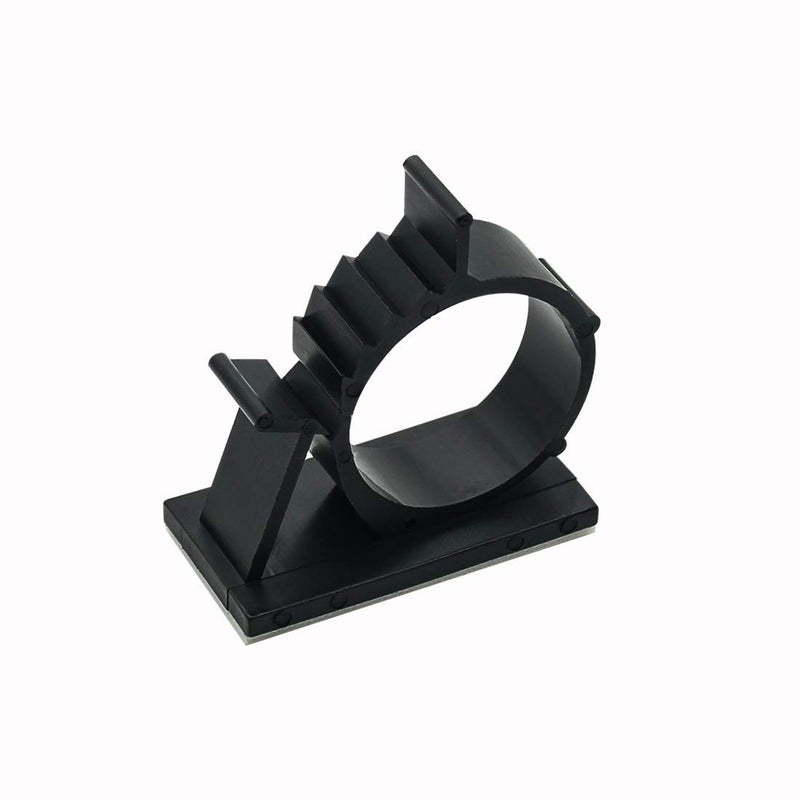 OLIREXD Adjustable Cable Clips Self-Adhesive Wire Holder Cable Organizer Adhesive Wire Clamps, Black, 25 Pack - Image 1
